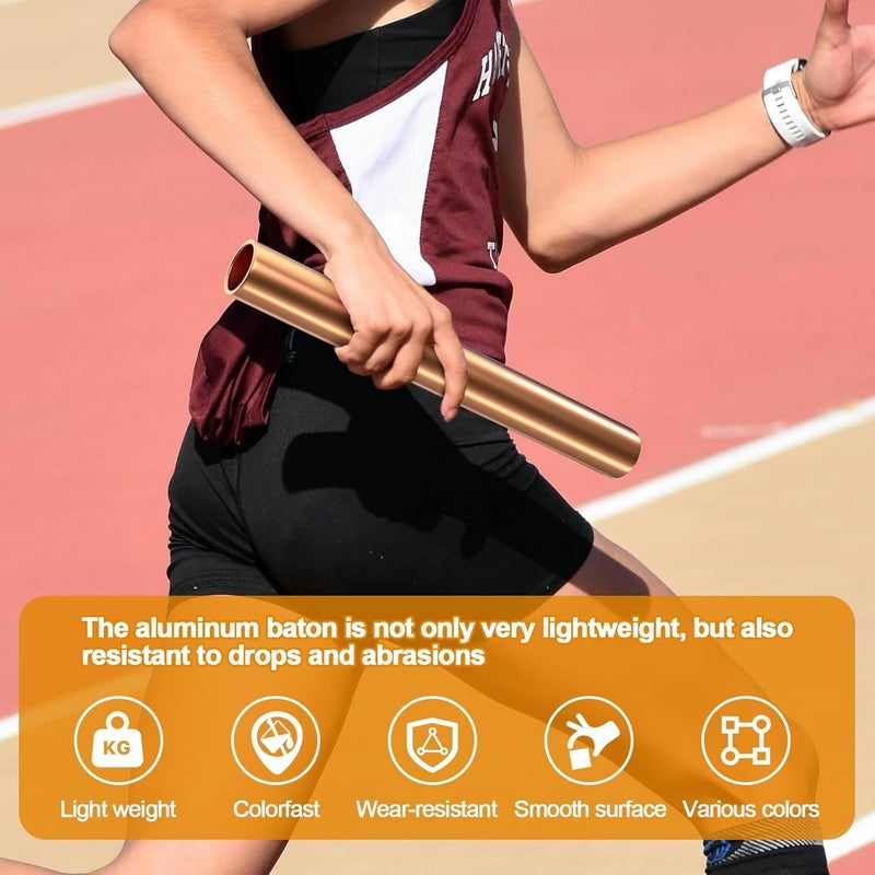 Supvision Aluminum Alloy Relay Batons Sets for Track and Field Durable Lightweight for Sports Teams Suitable for Athletes Seeking High-Performance Equipment in Outdoor Activities - Image 3